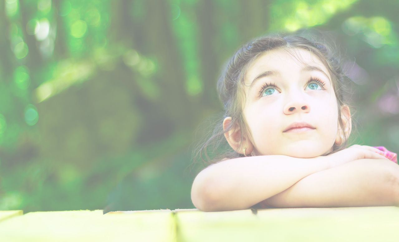 Portrait of a beautiful little girl